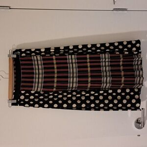 Zara Women's Polka Dot/Plaid/Floral Pleated Wrap/Circle Skirt (Size XS)